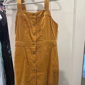 J. Crew Yellow Buttoned Sundress